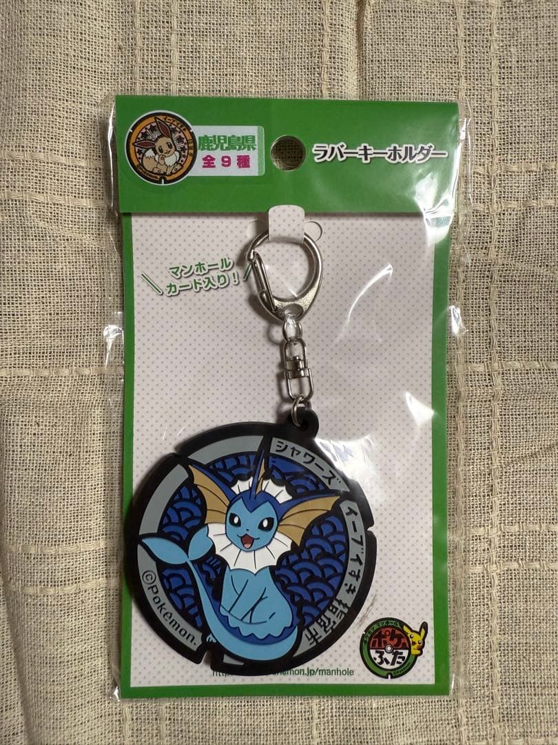 ポケふた ポケモンマンホール ラバーキーホルダー ブイズコンプリート