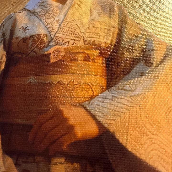 開運絵画】美人画 ※純金箔使用 - メルカリ