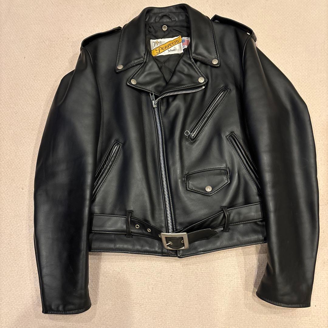 Schott Perfecto ダブルライダースジャケット 40 中古・古着通販】PERFECTO by Schott (パーフェクト バイ ショット