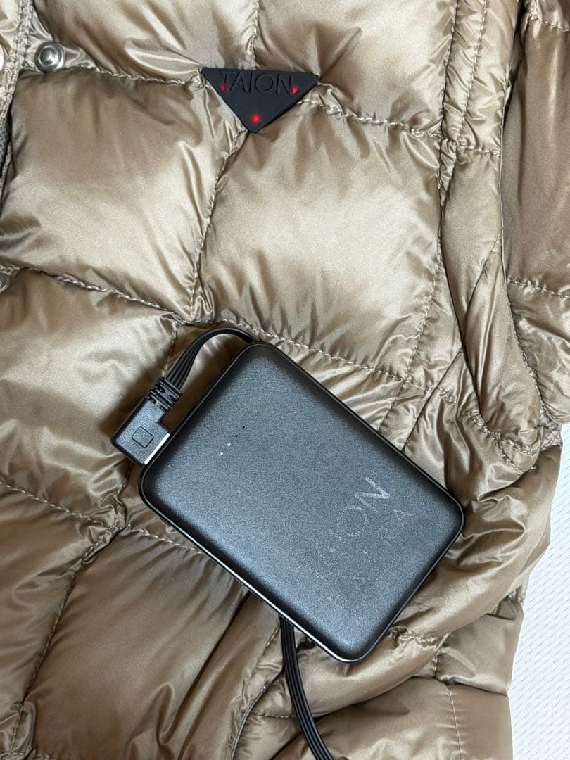 TAION EXTRA カーキダウン Sサイズ 動作確認済み バッテリー付き