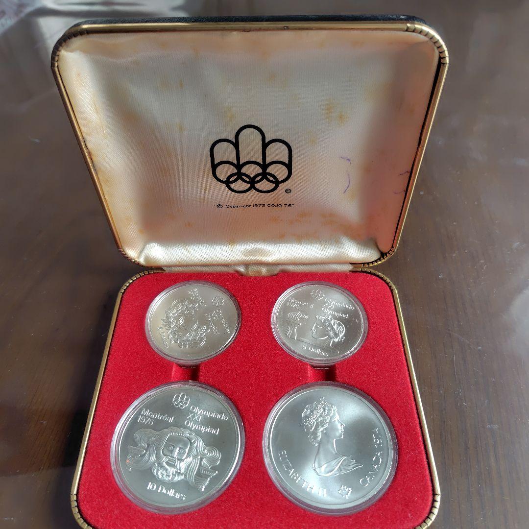 モントリオールオリンピック 記念メダル 4枚セット モントリオールオリンピック記念銀貨 4枚セット 1973年 カナダ 5ドル