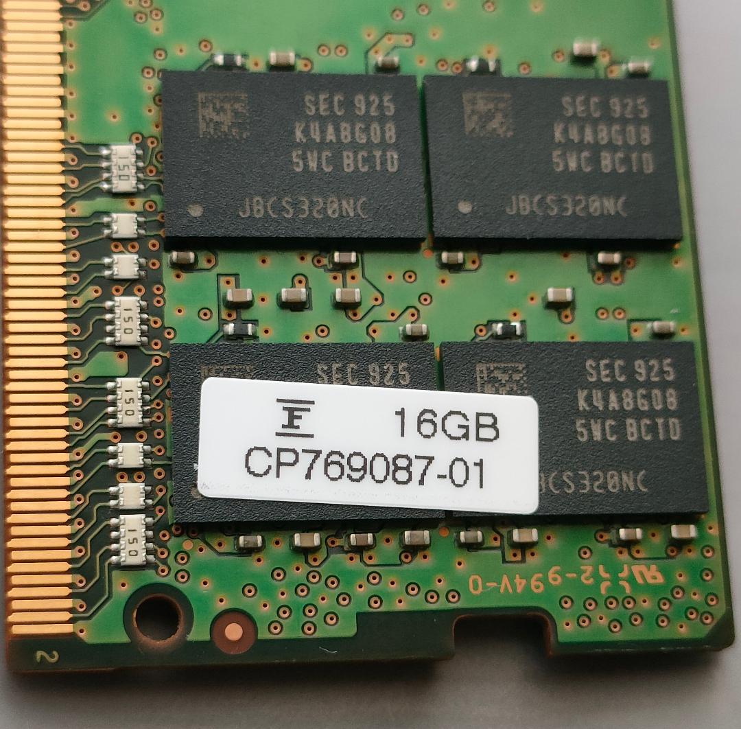 中古】Samsung DDR4 PC用メモリ 32G (16GB 2枚セット) - メルカリ