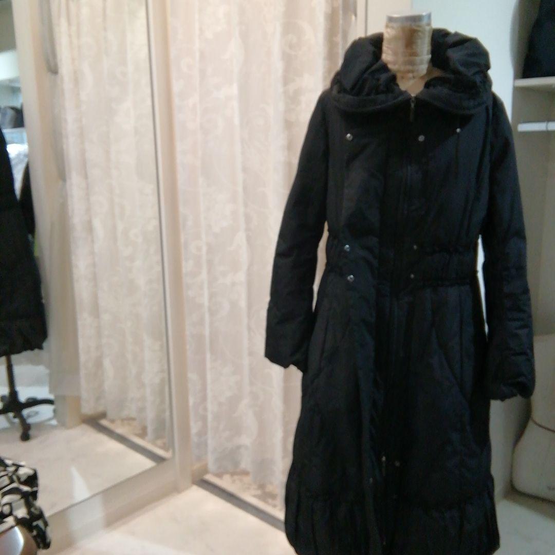 ヒロココシノ　ロングダウンコート黒色　40サイズ セール】 DICROS ロングダウンコート （ダウンジャケット・ベスト