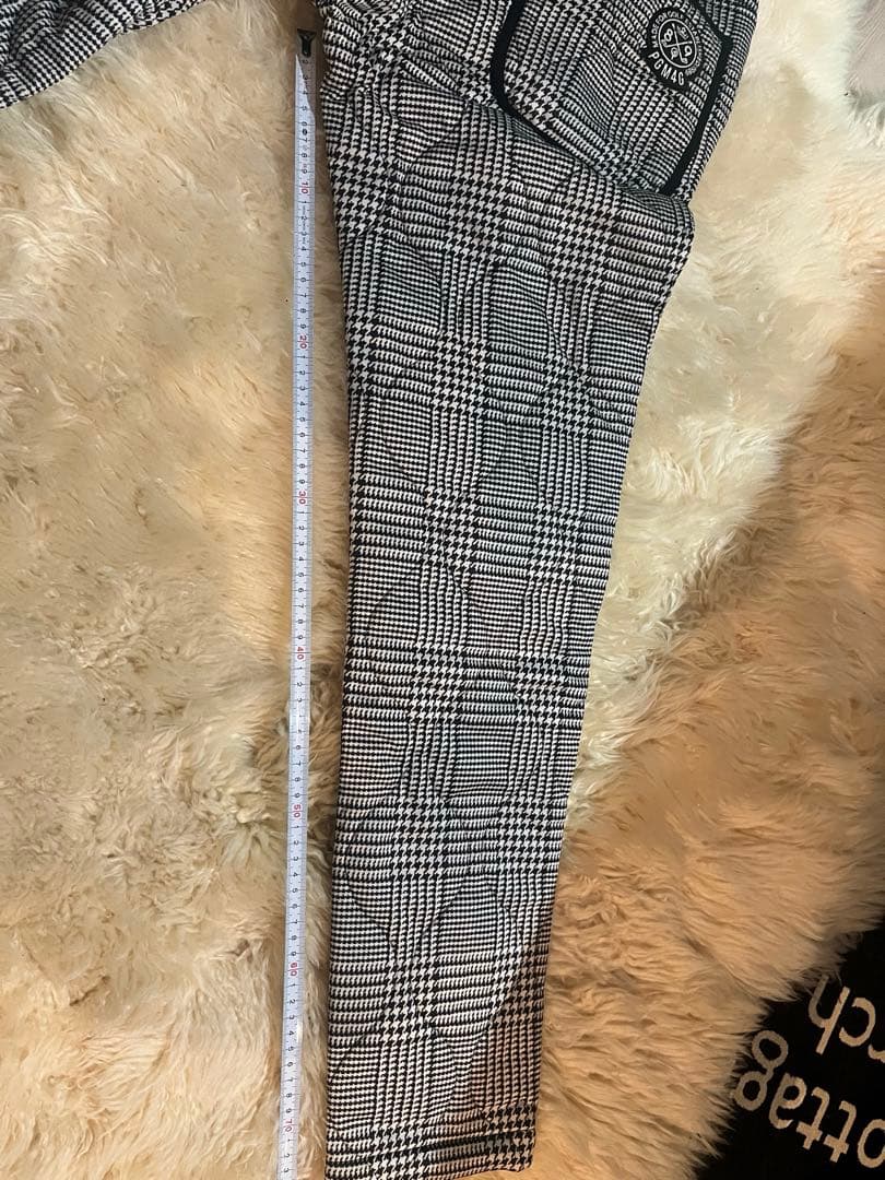 パーリーゲイツ 暖か中綿入りグレンチェックゴルフパンツ サイズ4