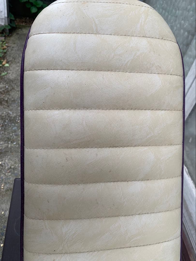 Z250FT 紫 白 ツートン 大川 三段シート 60cm /補強入り