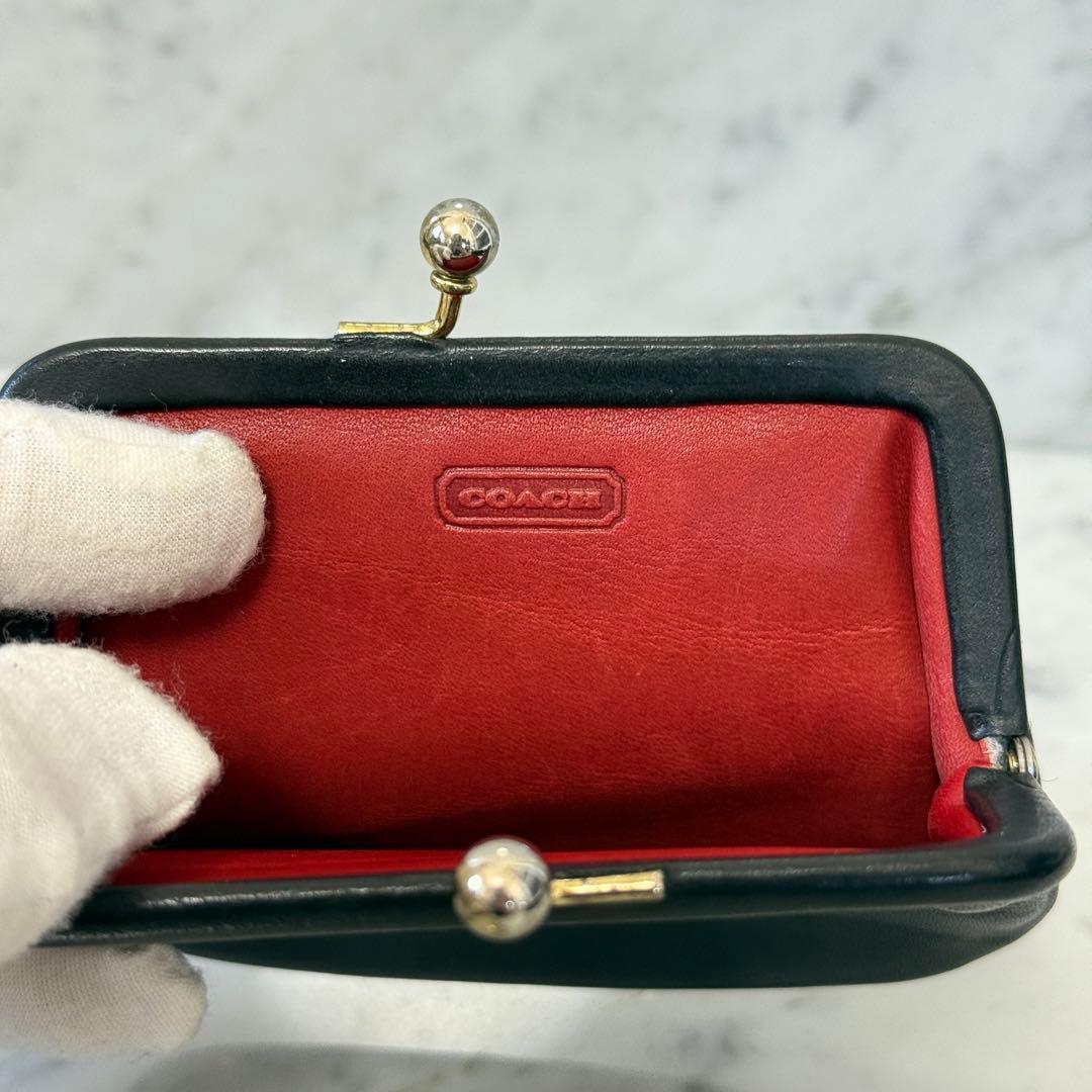 OLD COACH オールドコーチ コインケース 小銭入れ 本革 レザー がま口