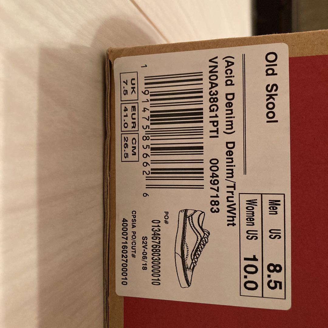 VANS Old Skool デニム、26.5cm