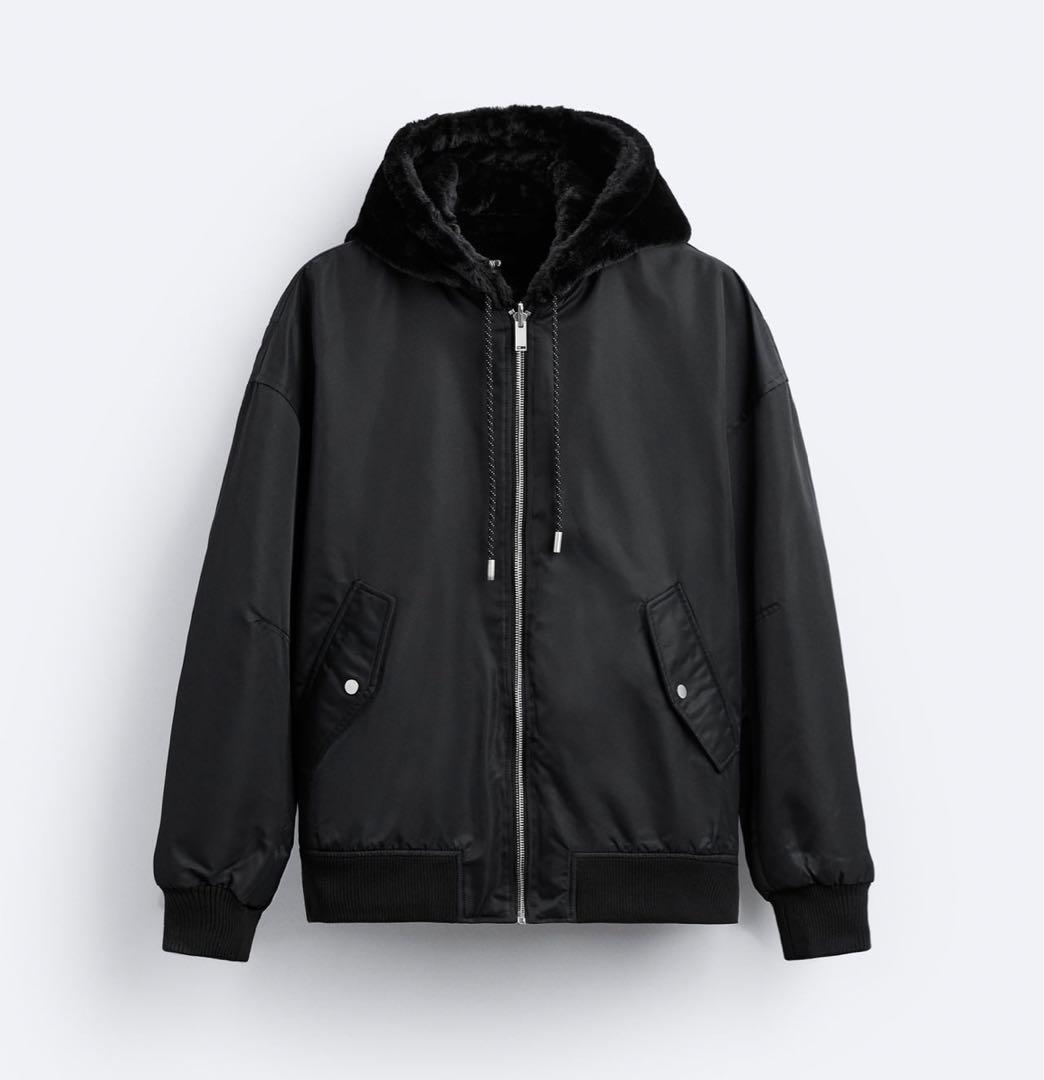 zara ザラ 2023aw リバーシブルボンバージャケット XLサイズ メンズ