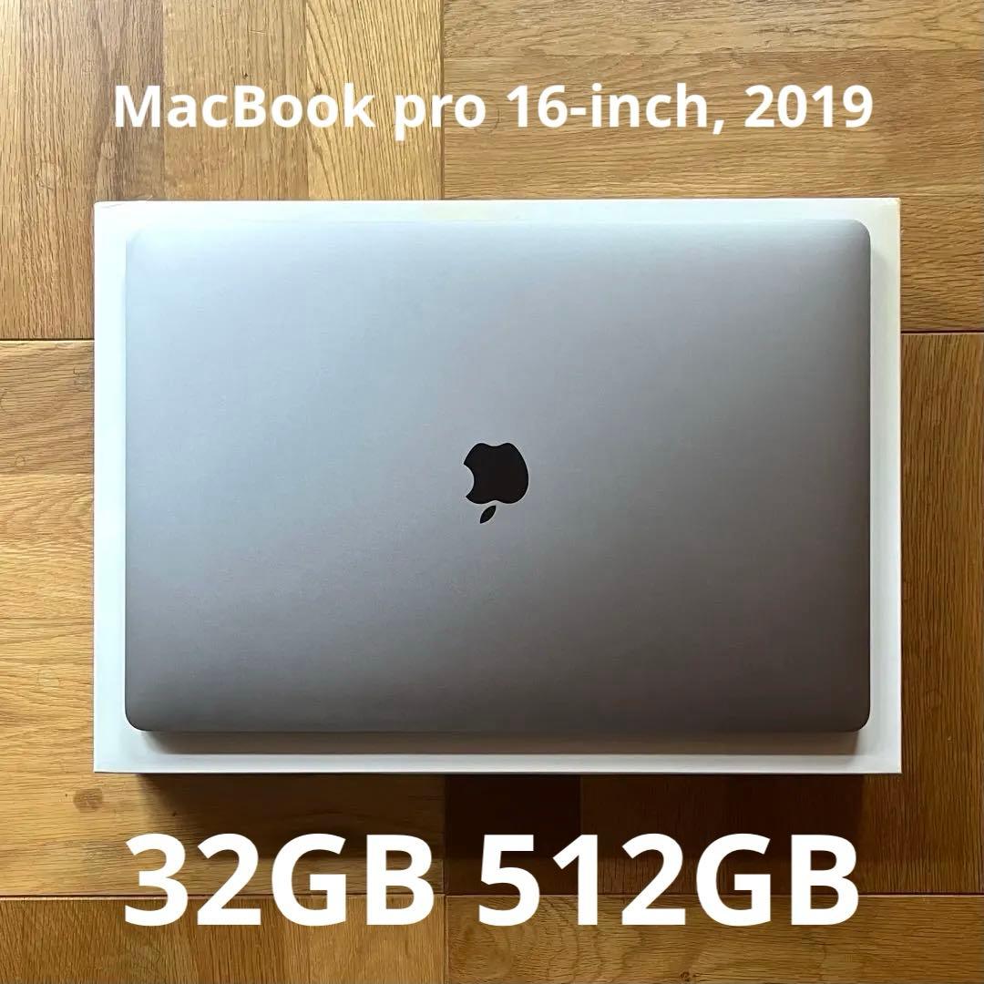 MacBook本体 MacBook pro 16-inch, 2019 32GB 512GB 16