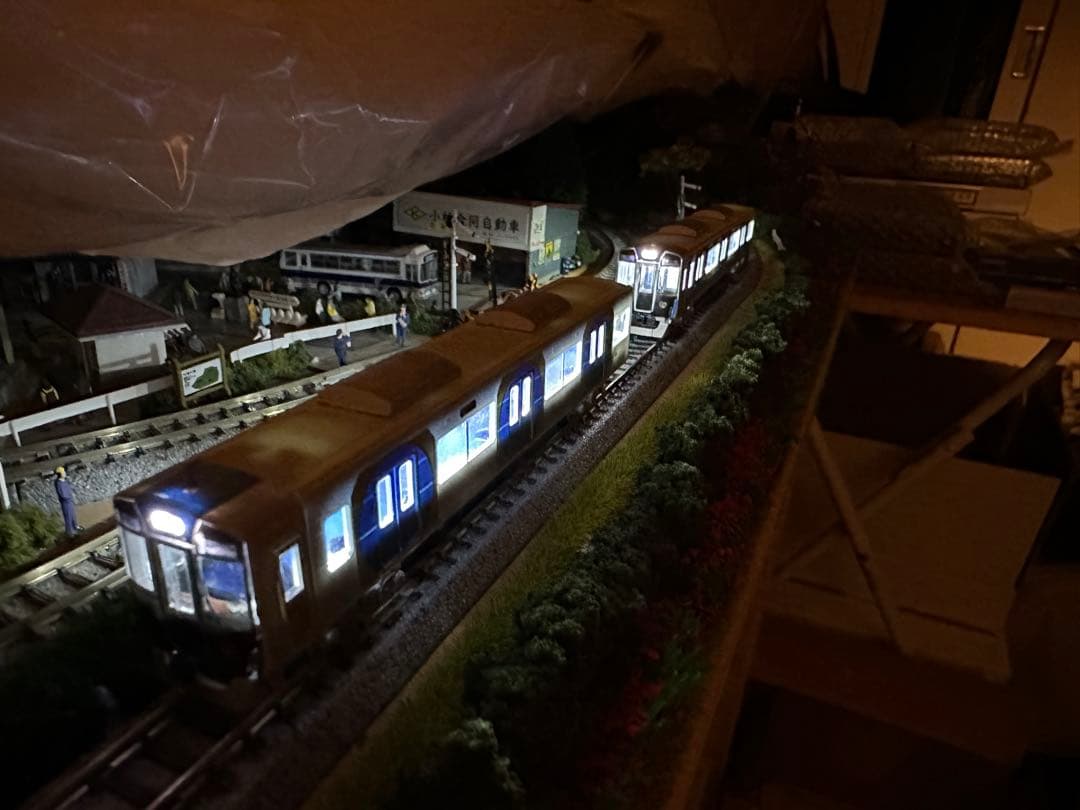 鉄コレ 阪神5700系 4両(動力化、室内灯装着、先頭車前尾灯点灯) tomix