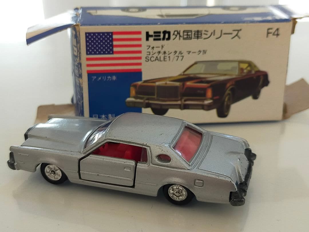 超希少 1Eホイール フォード コンチネンタル マークⅡ 青箱 トミカ 日本製