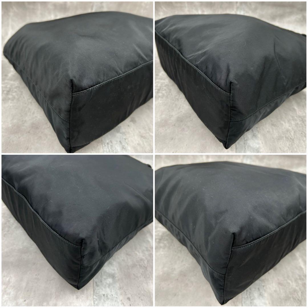 美品】 プラダ トートバッグ 2way ワンショルダー 三角ロゴ テスート