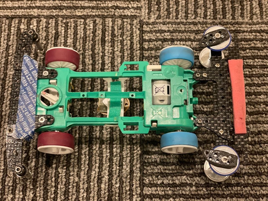 フルカスタム スーパー2 シャーシー 超軽量 電池落し カーボン