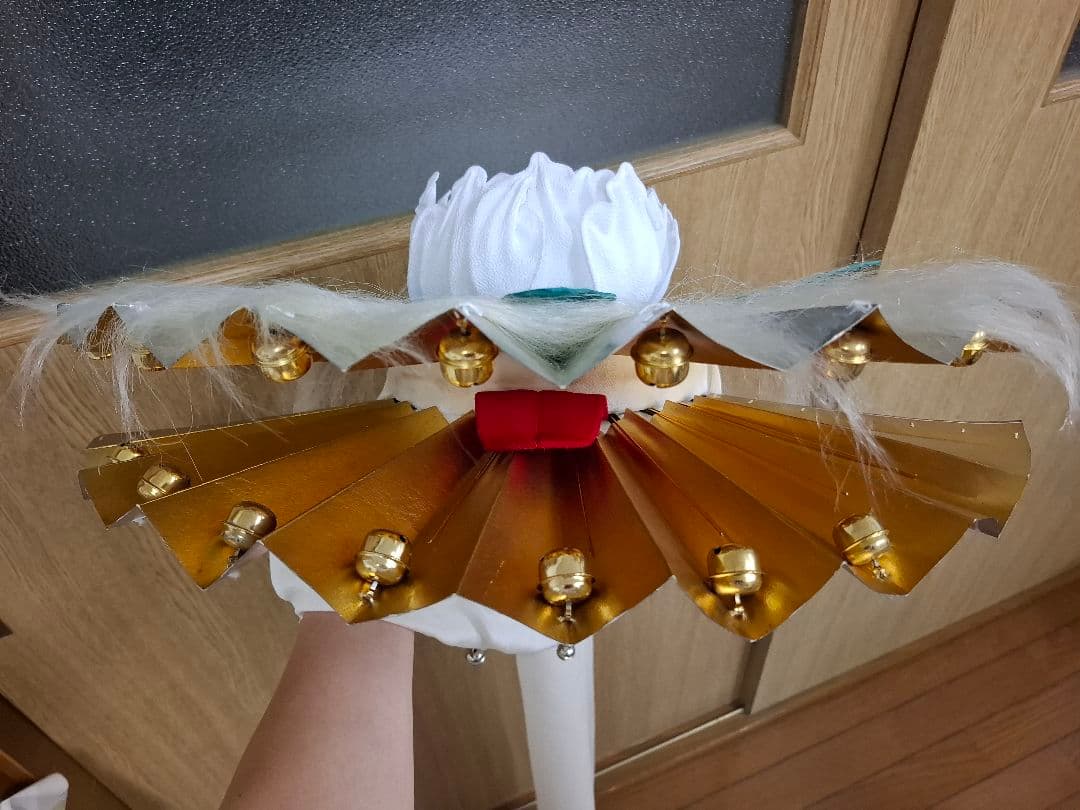 日本舞踊「扇獅子」牡丹獅子 白のみ 小道具 - メルカリ