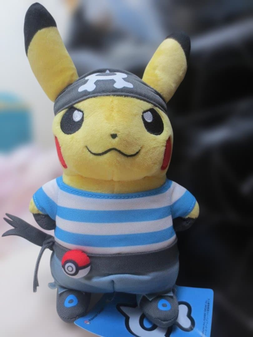 ポケモンセンターオリジナルぬいぐるみ 団員ごっこピカチュウ(アクア団