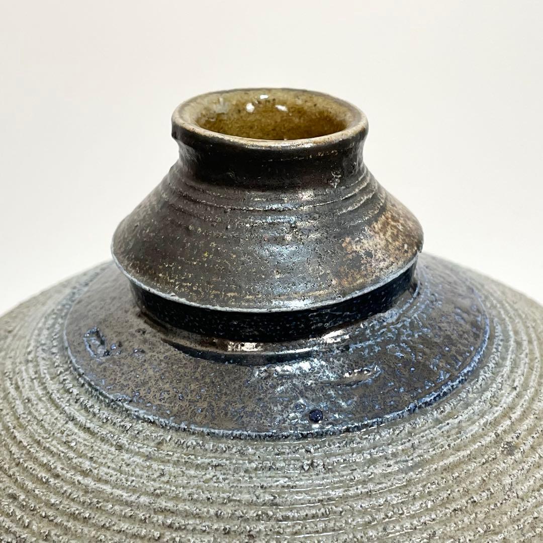 丸田正美 塩釉 作品 ニ点まとめ ビアマグ 花入 花瓶 スティーブ・ハリソン