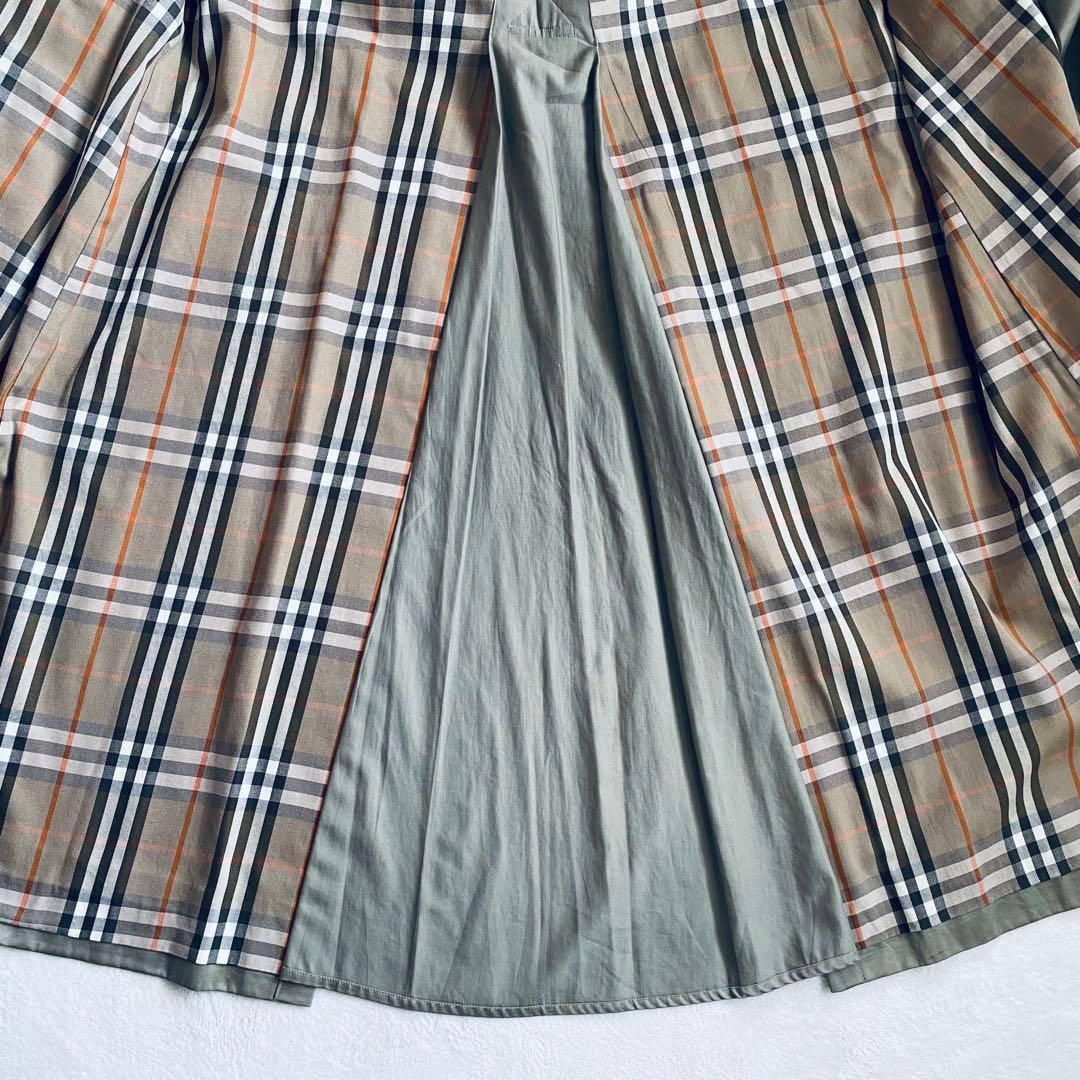 希少・玉虫色】バーバリー ステンカラーコート L クリーニング済 ノバ