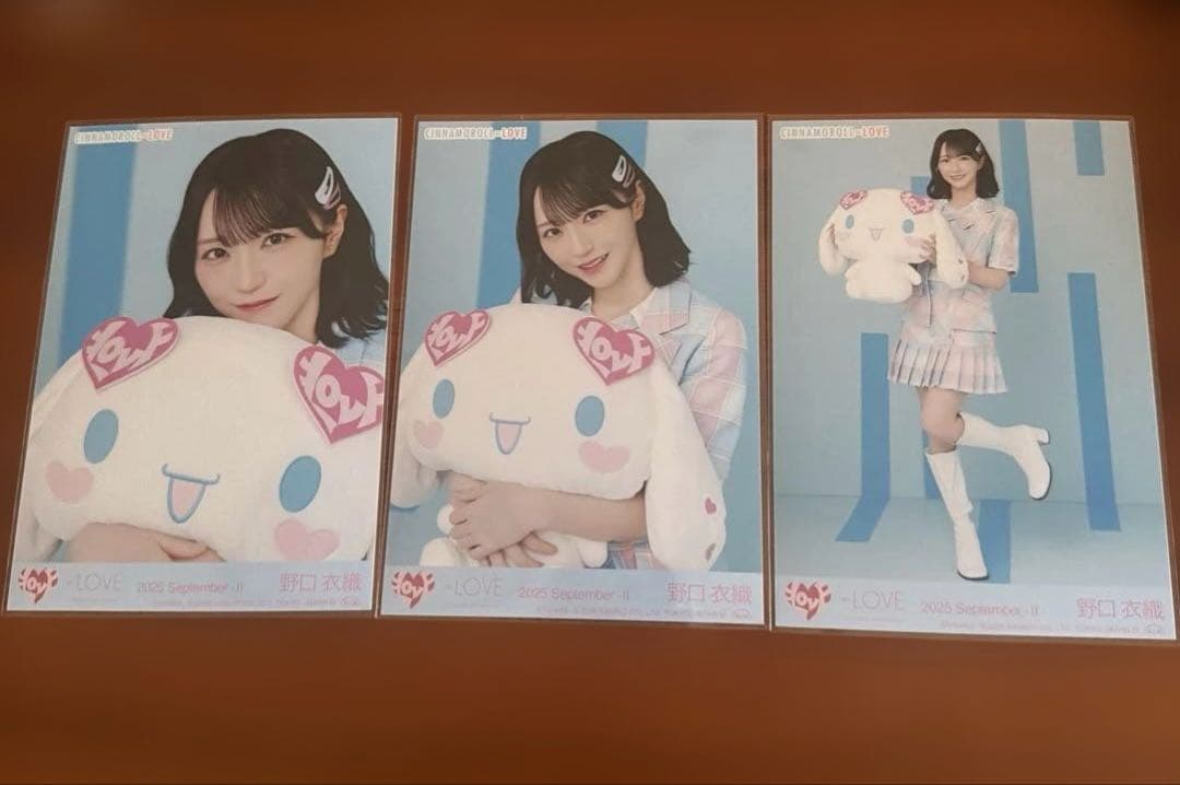 野口衣織 シナモンロールコラボ生写真コンプ - メルカリ