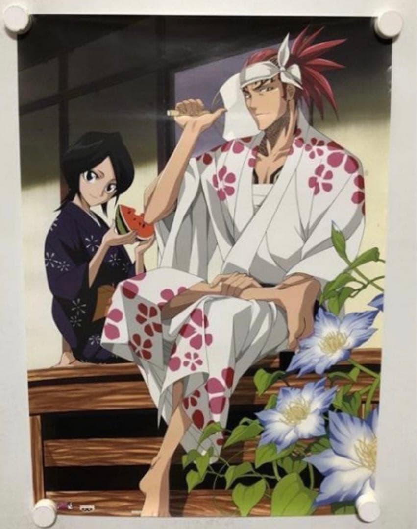 BLEACH 販売促進ポスター 黒崎一護 49巻販売記念 朽木ルキア 恋次 石田