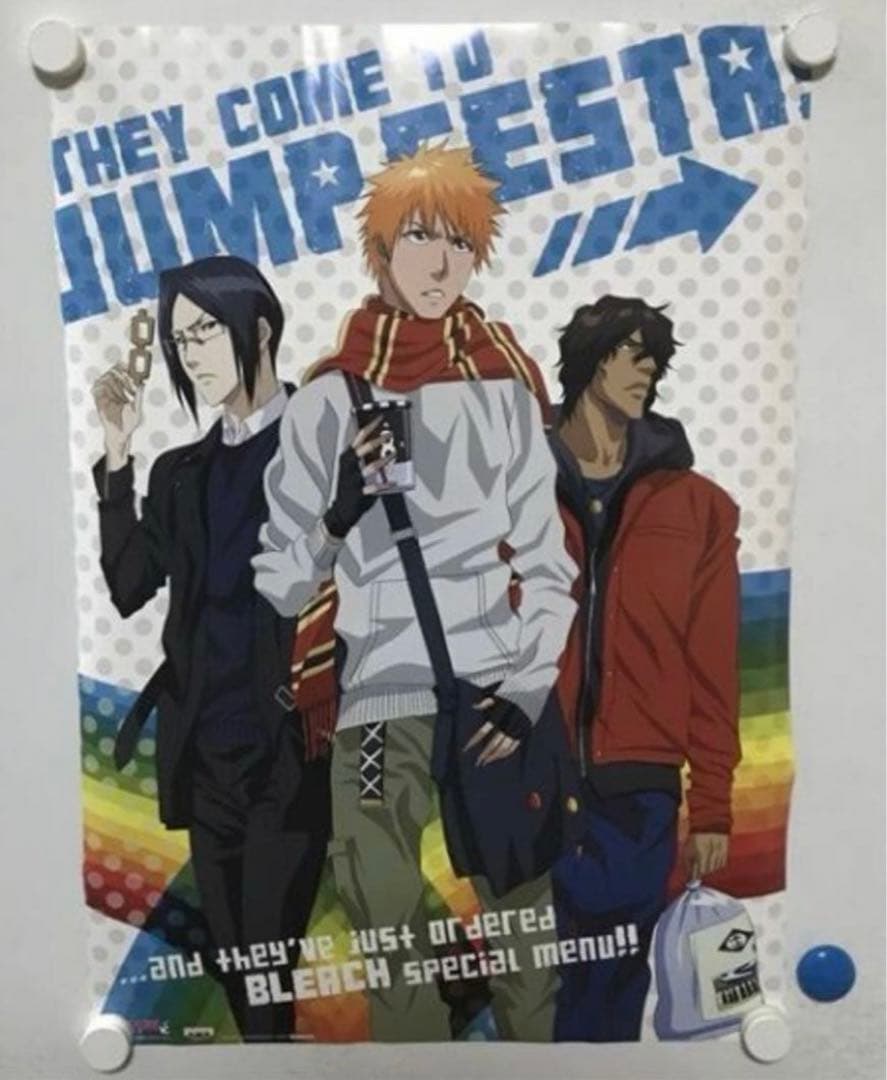 BLEACH 販売促進ポスター　黒崎一護　49巻販売記念　朽木ルキア　恋次　石田