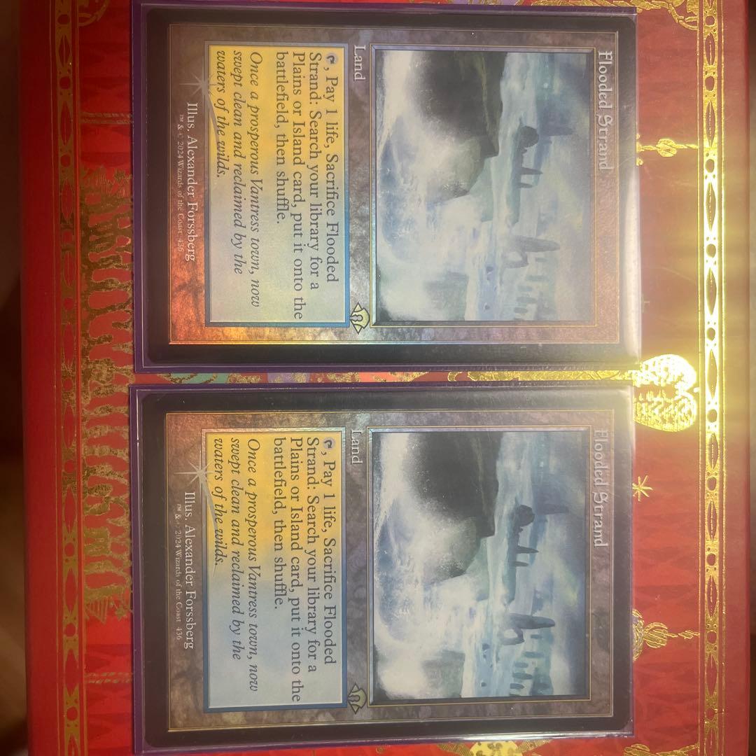 mtg 汚染された三角州１枚　溢れかえる岸辺２枚　英語　旧枠　foil