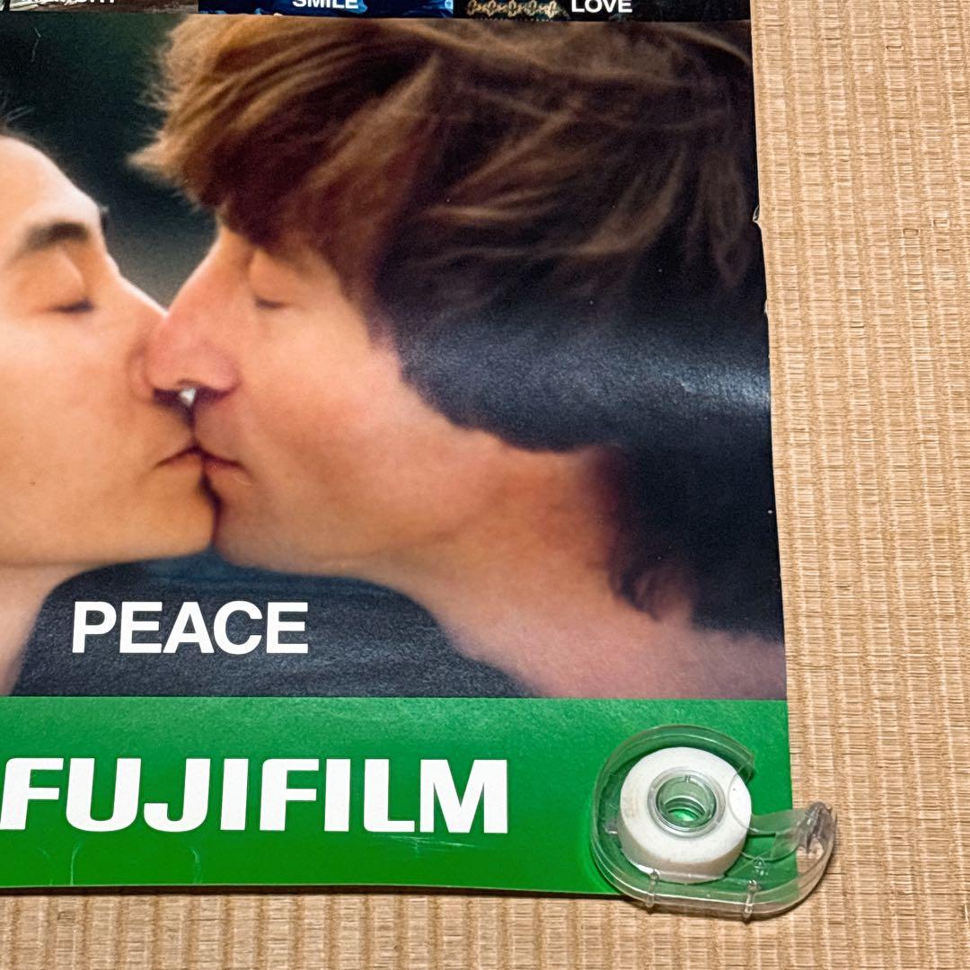 超希少　ジョンレノン＆オノヨーコ　FUJIFILM　富士フィルム 非売品ポスター