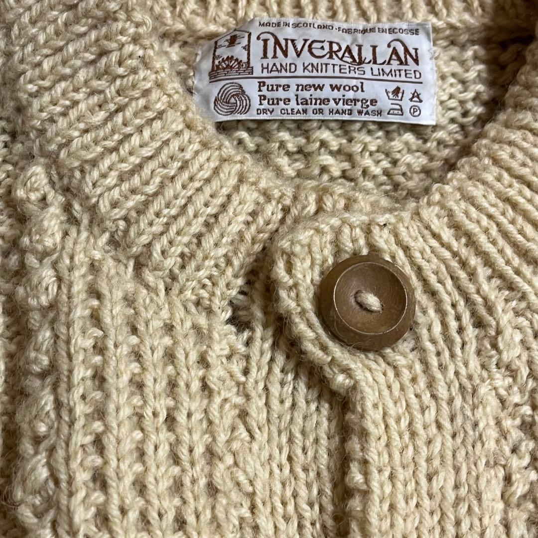 90s INVERALLAN インバーアラン 4Aカーディガン 希少茶タグ - メルカリ