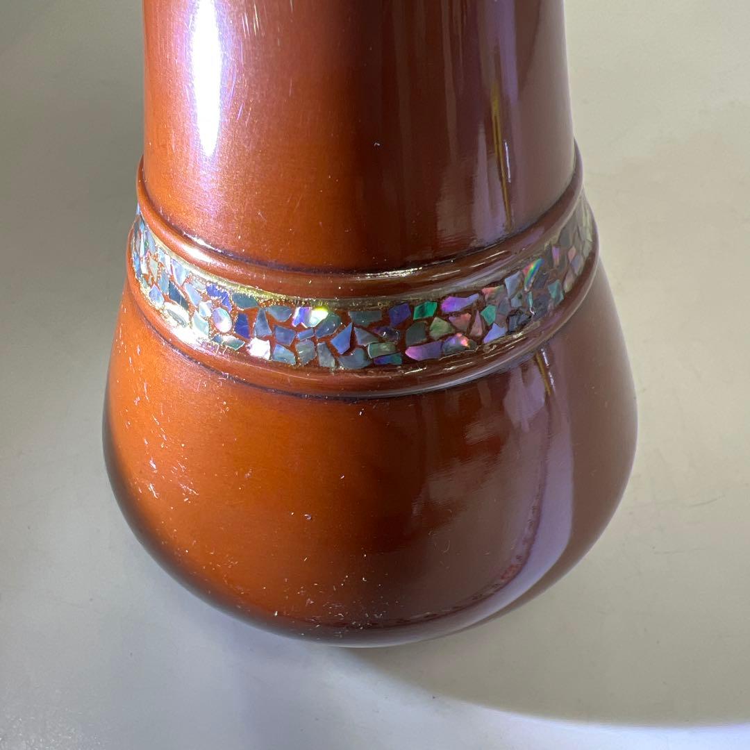 金屋庄兵衛 鋳銅螺鈿花入 木箱付 高さ25.5㎝/800g 東Y8-0123① - メルカリ