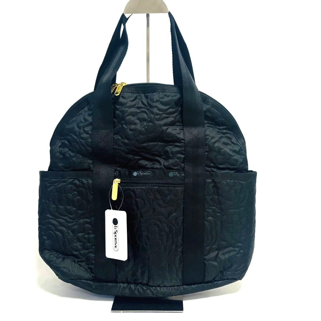 値下げ✨新品タグ付レスポートサック パフィーブロッサムズ 2way リュック 黒 ✨新品タグ付 レスポートサック 2wayバックパック パフィー