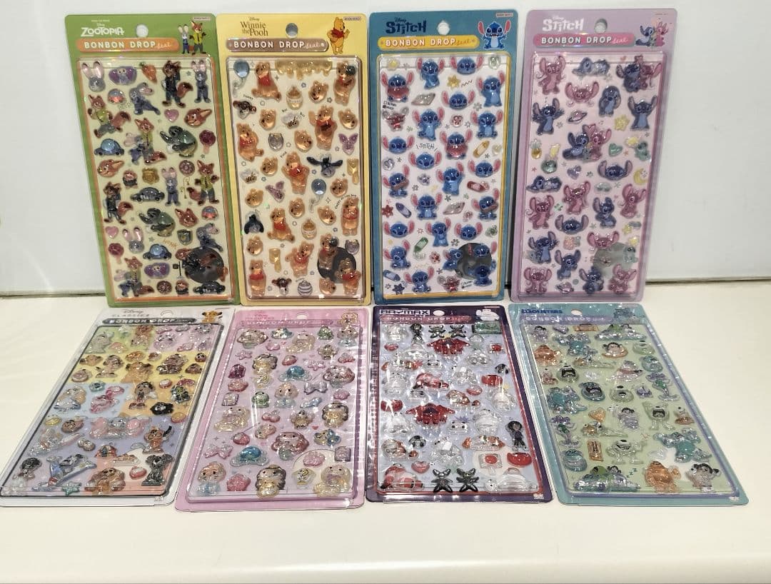 正規品 ボンボンドロップシール 第2弾 ディズニー コンプリート 8種