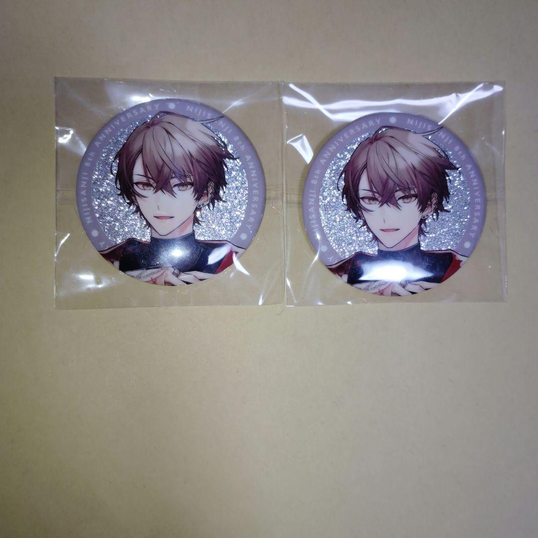 加賀美ハヤト にじさんじ 8th anniversary メタルカード 缶バッジ
