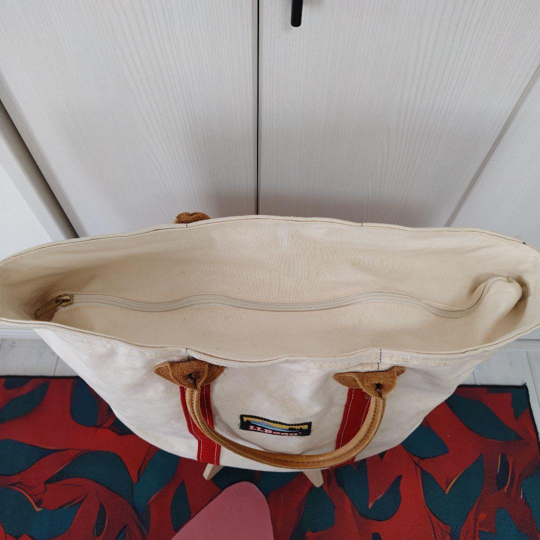 難有り　80s L.L.Bean キャンバス　ジップ付きトートバッグ