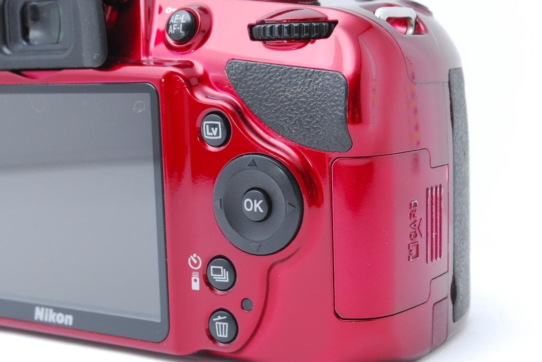 【希少カラー　レッド】Nikon D3200　スマホ転送　入学　花見　卒業