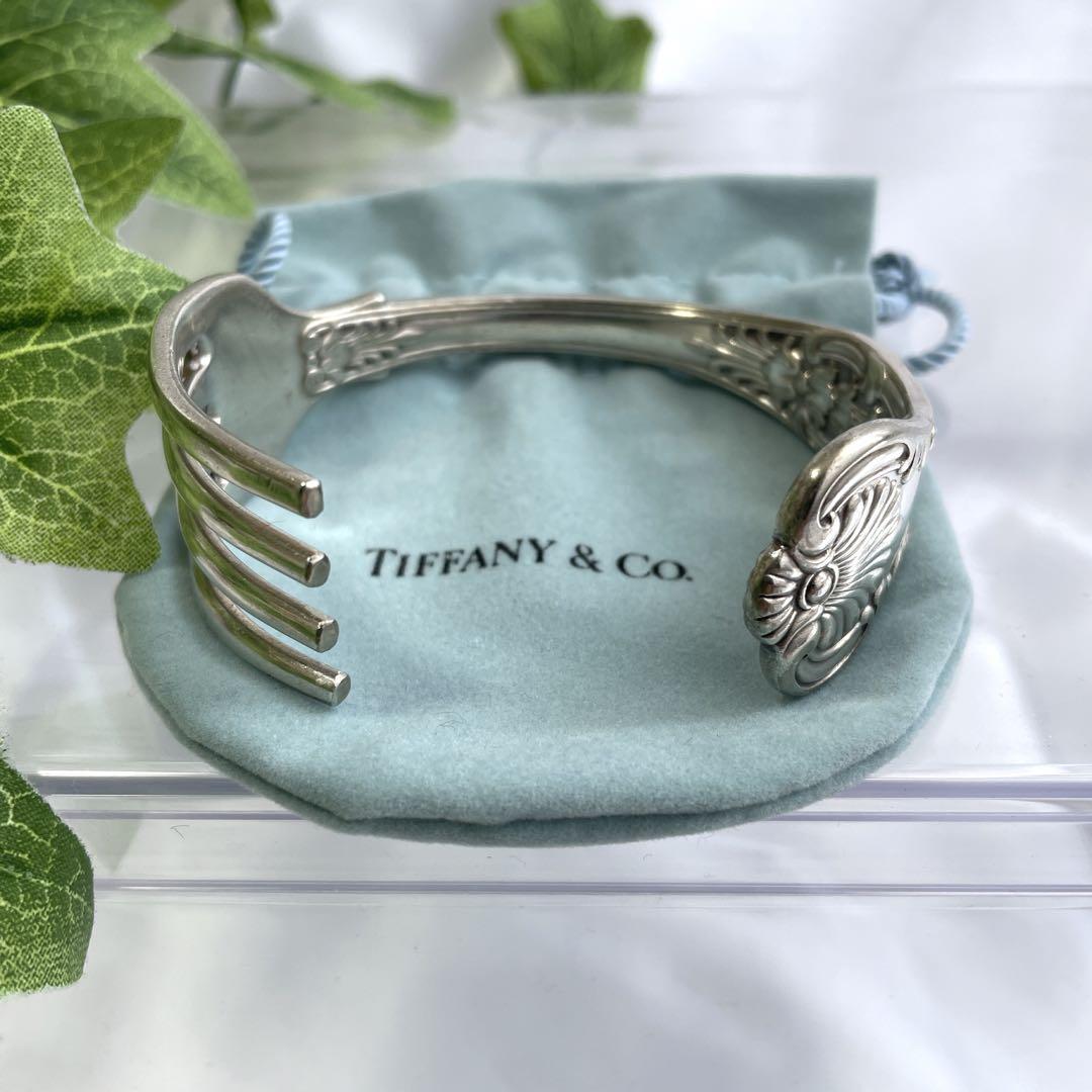 一点物 希少 オールド品 Tiffany&Co ティファニー フォーク バングル