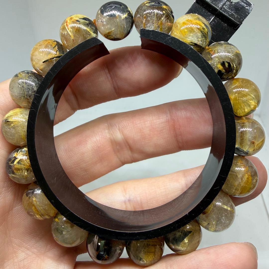 ○154 z4913 勝負運 金運 太陽放射 ゴールドタイチン ルチルクォーツ