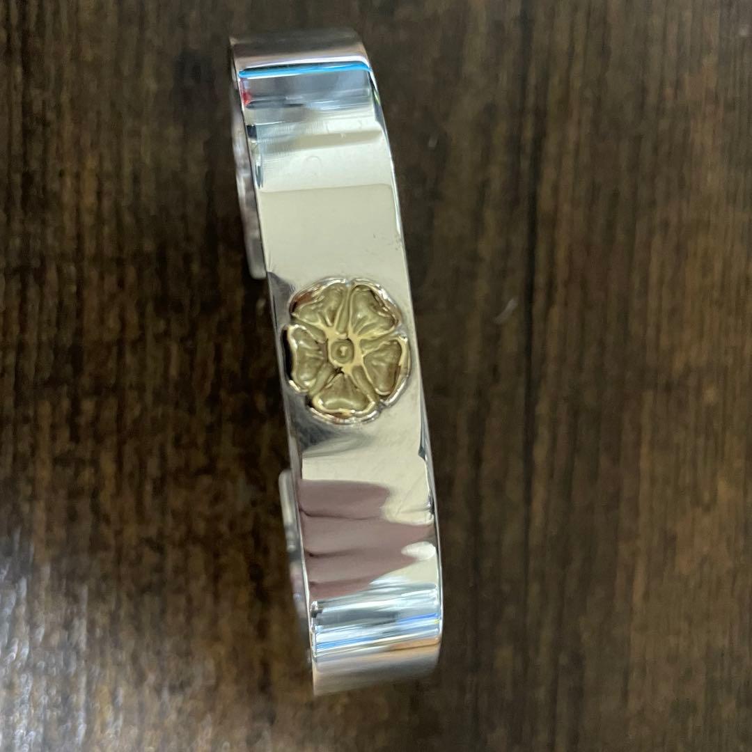 Lサイズ 極美品 メンズ タディアンドキング ローズ k18 バングル