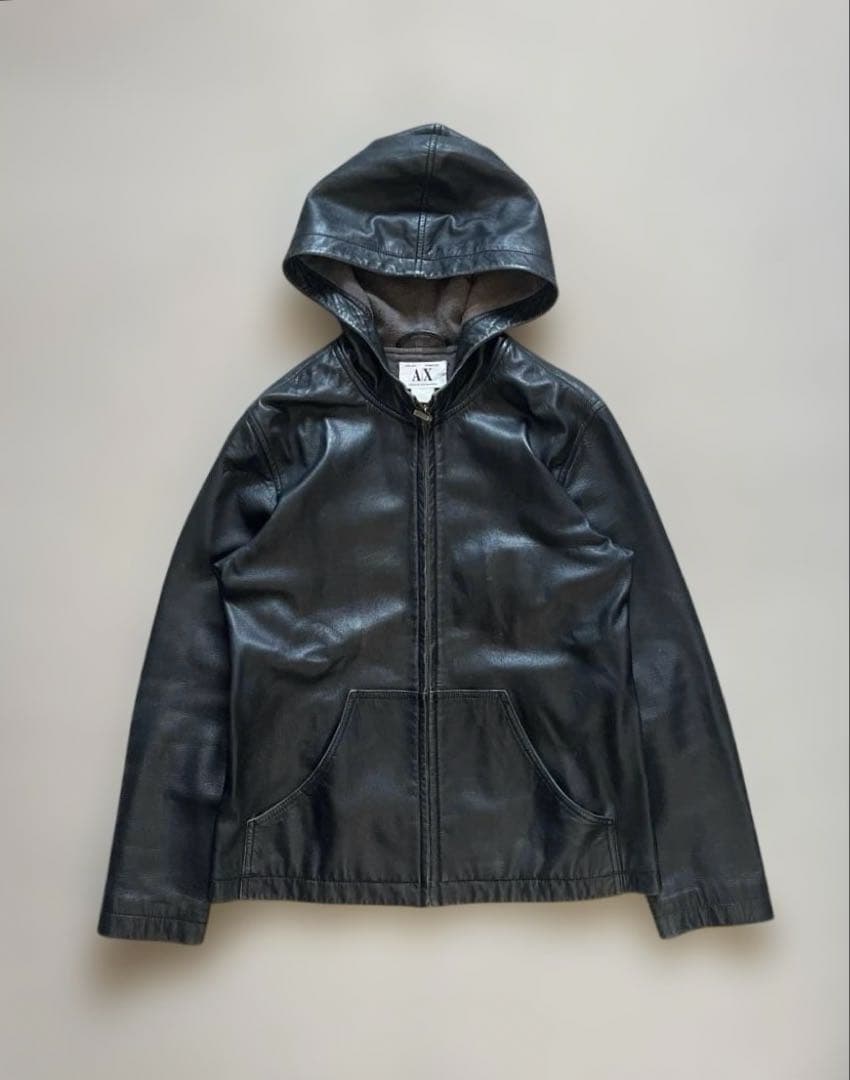 ジャケット・アウター 00s armani exchange lamb lether hoodie Armani Exchange Icon Logo Full Zip Hoodie | Dillard's