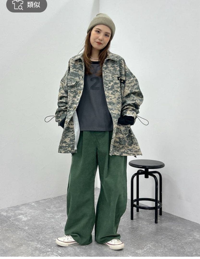 新品 ニコアンド ワッペンシャツジャケット 人気スタッフプロデュース