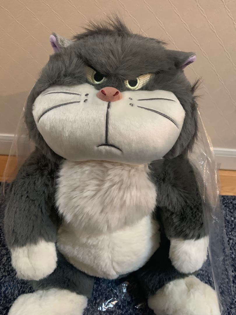 2024年猫の日　ルシファー ぬいぐるみ　約40cm ディズニーシンデレラ