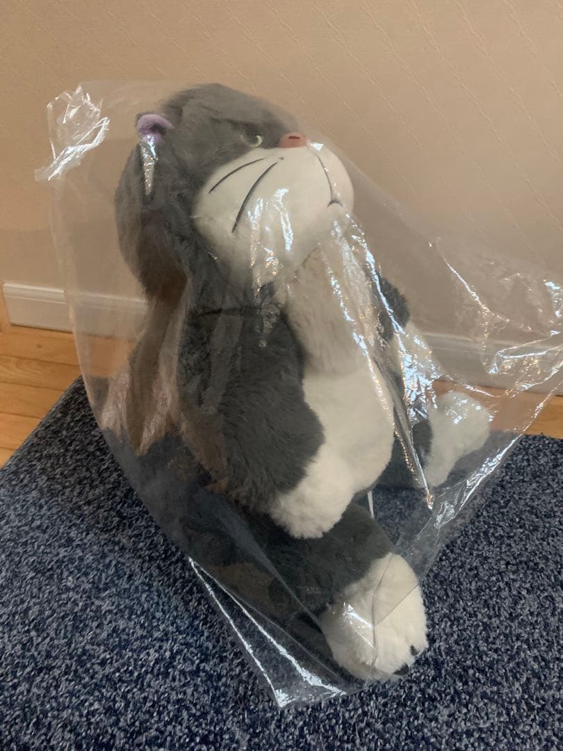 2024年猫の日　ルシファー ぬいぐるみ　約40cm ディズニーシンデレラ