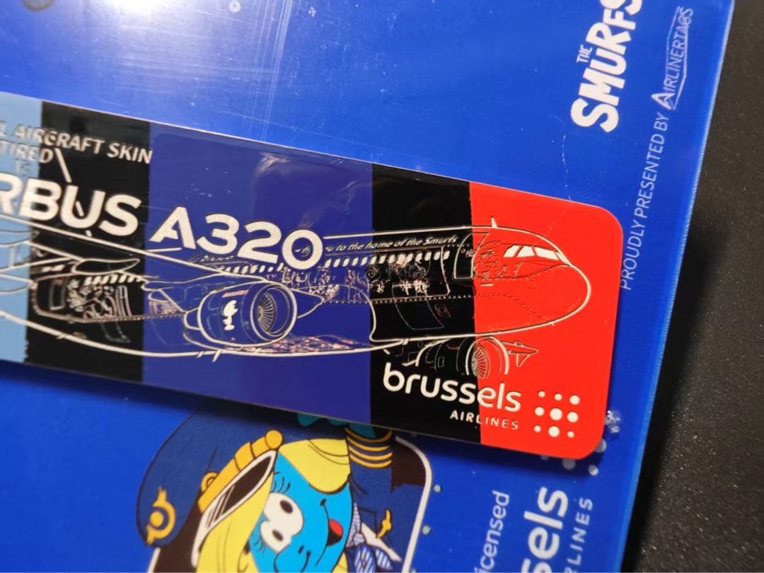 SN A320 Airlinertags ブリュッセル航空スマーフ コラボ特別機 - メルカリ