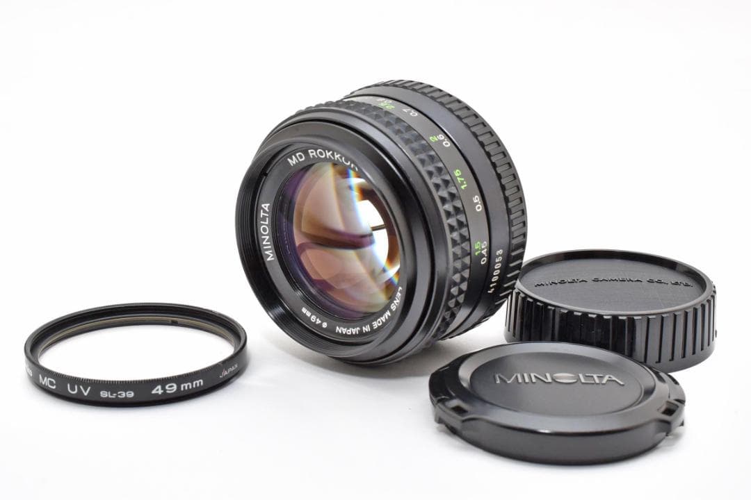 レンズ(単焦点) Minolta MD Rokkor 50mm F1.4 #7923 Minolta MD Rokkor 50mm F1.4 #7923 - メルカリ