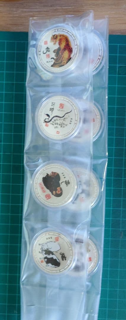 縁起物 中国 十二支 有名画メダル 12種