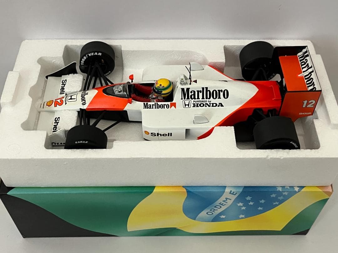 ミニチャンプス 1/18 McLaren MP4/4 A.セナ 1988 箱付 - メルカリ