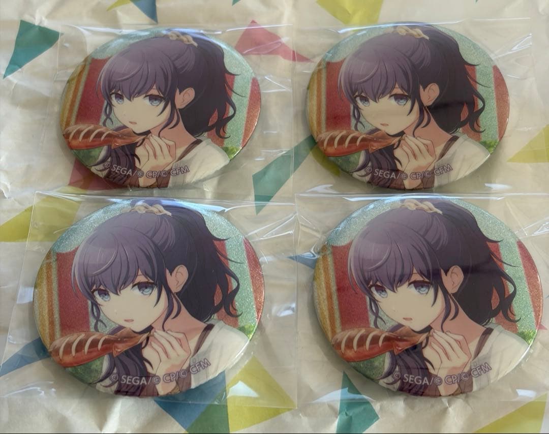 プロセカ グリッター缶バッジ vol.47C 朝比奈まふゆ 化けの花 4点