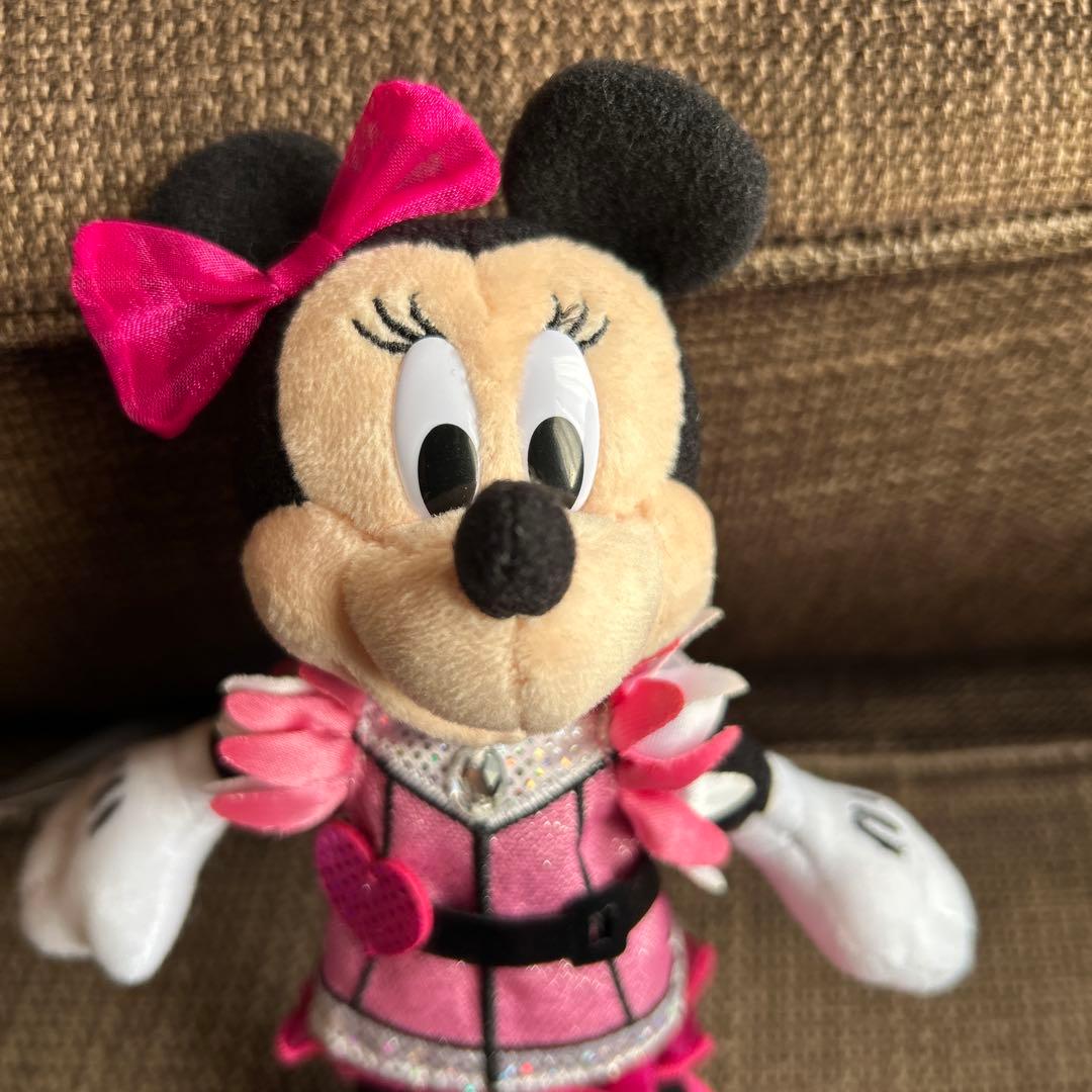 最終　ディズニー　ぬいぐるみ　バッジ　ミニー　クラブマウスビート　タグ付き