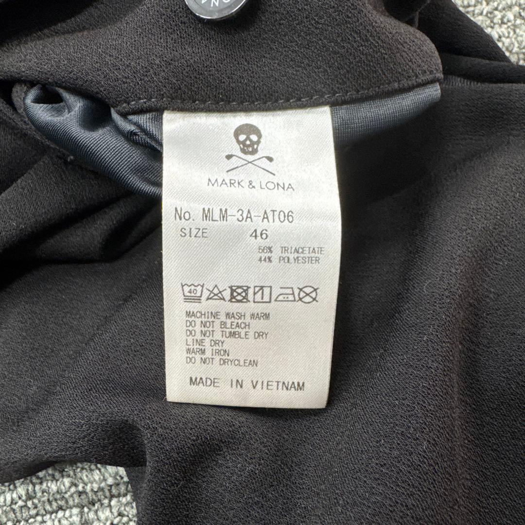 マークアンドロナ 上下セット ベスト スタッズ 黒
