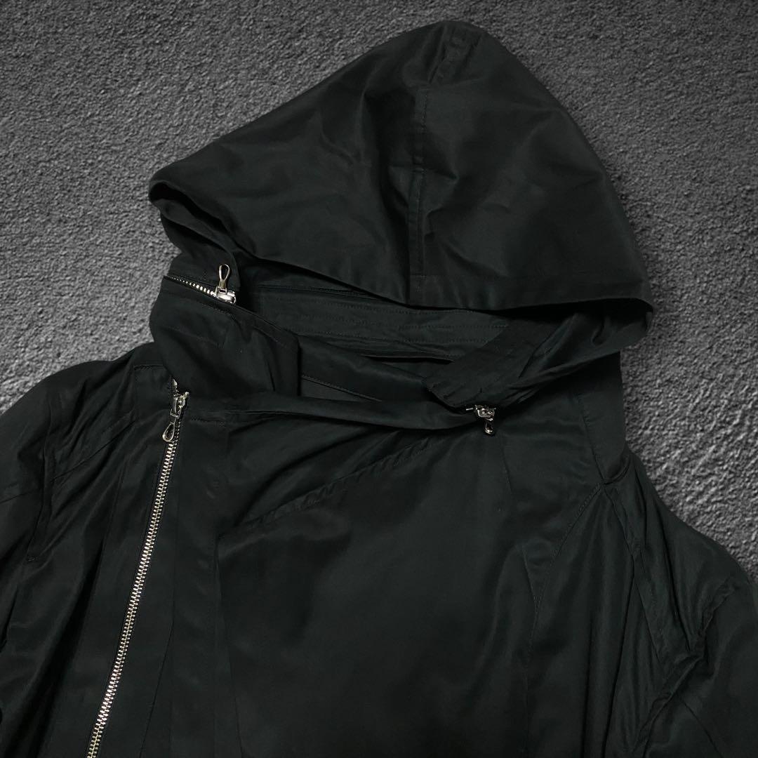 yasuyuki ishii coated hooded coat