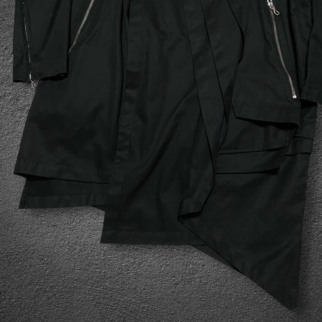 yasuyuki ishii coated hooded coat
