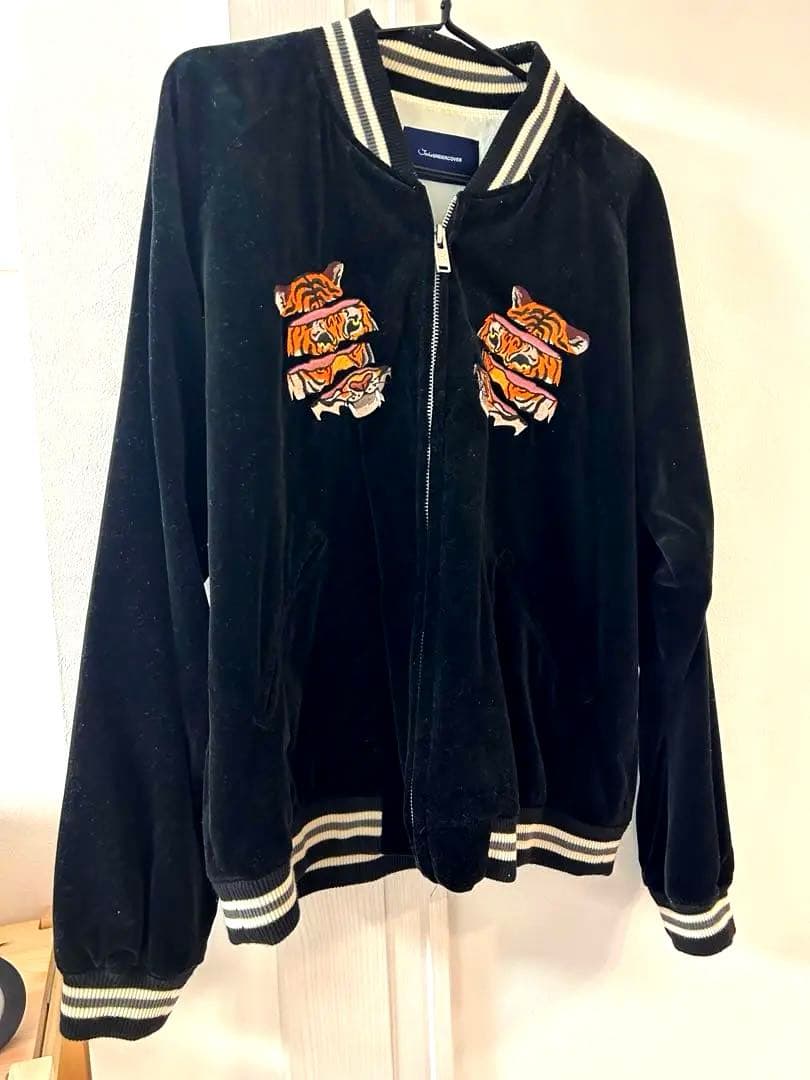 JohnUNDERCOVER 19SS 虎刺繍ベロアスカジャン ブルゾン - メルカリ